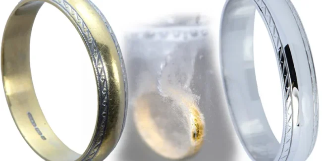 تبدیل طلای زرد به سفید با رودیوم
