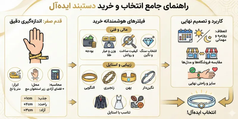 راهنمای خرید دستبند طلا