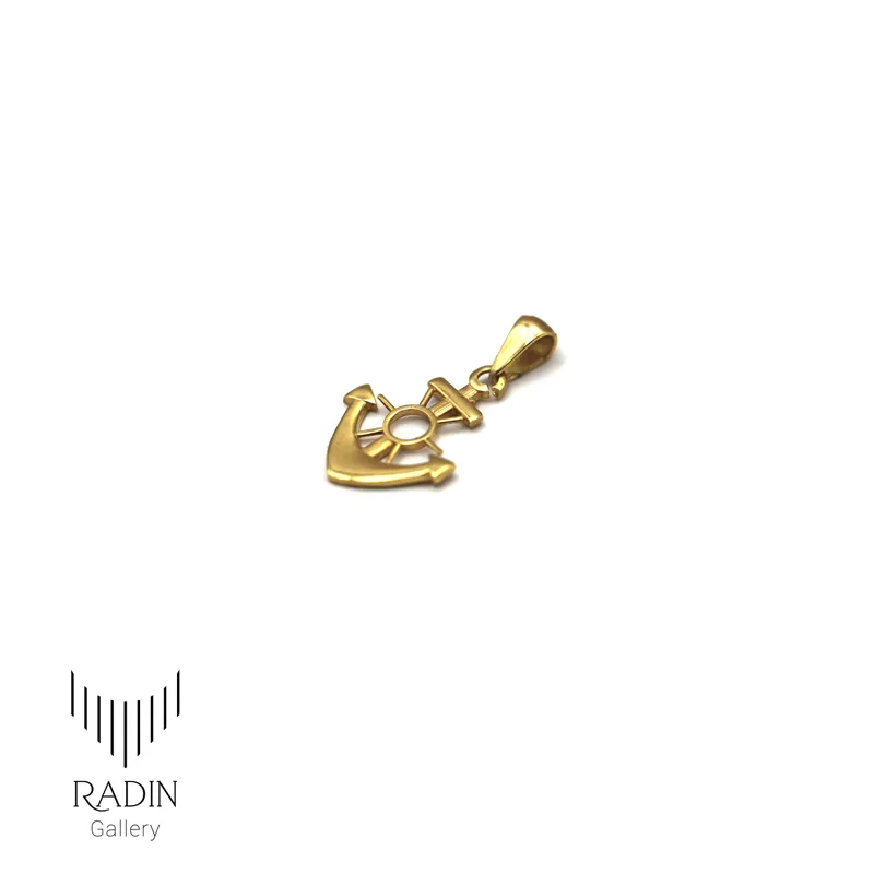 2282_11zon پلاک طلای لنگر - Image 1