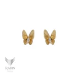 گوشواره میخی پروانه زرین
